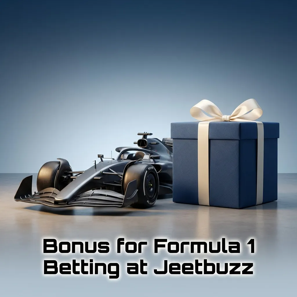 Jeetbuzz F1 betting bonus promotion showing 100% matched deposit up to ₹20,000 for new users with betting requirements
