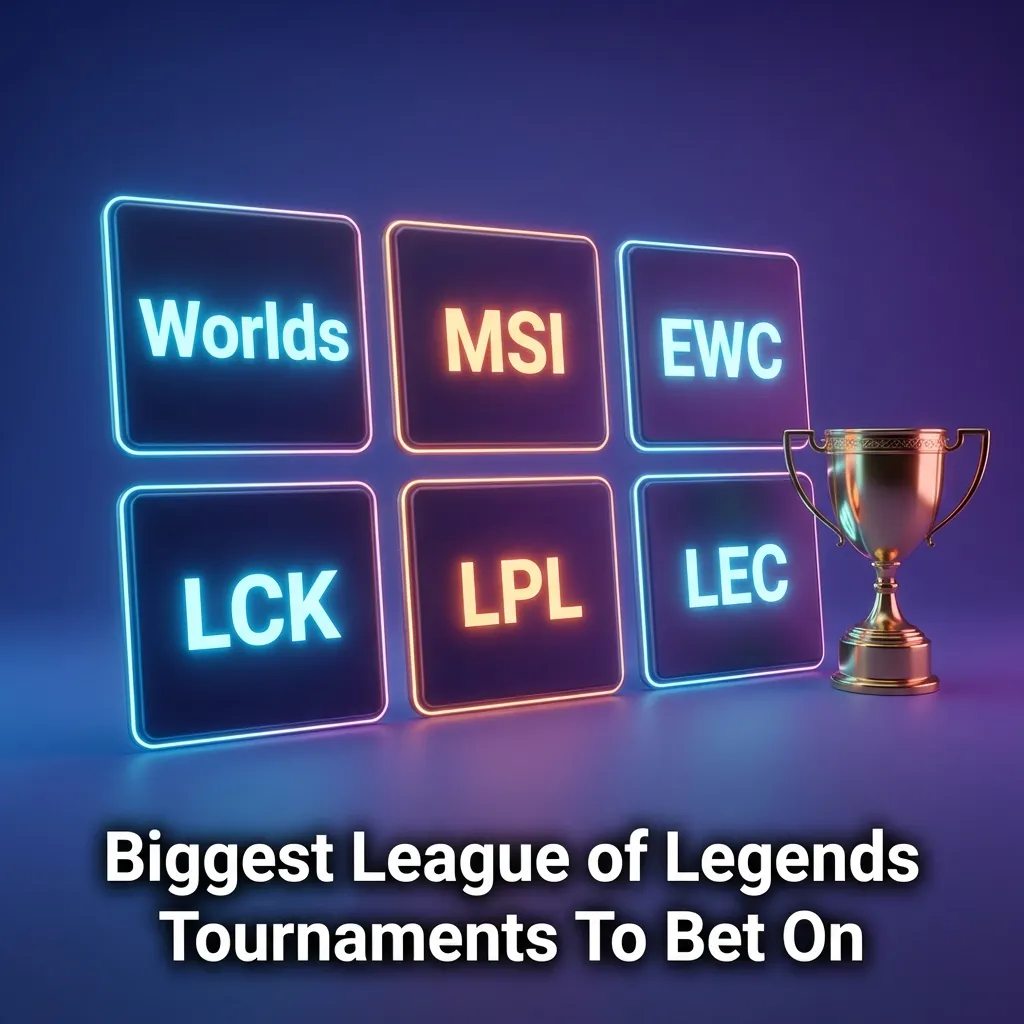 League of Legends tournament arena with teams competing on stage at World Championship esports event