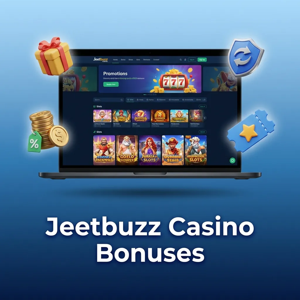 Jeetbuzz Casino promotions including reload bonuses, cashback offers, free spins, and live dealer match bonuses