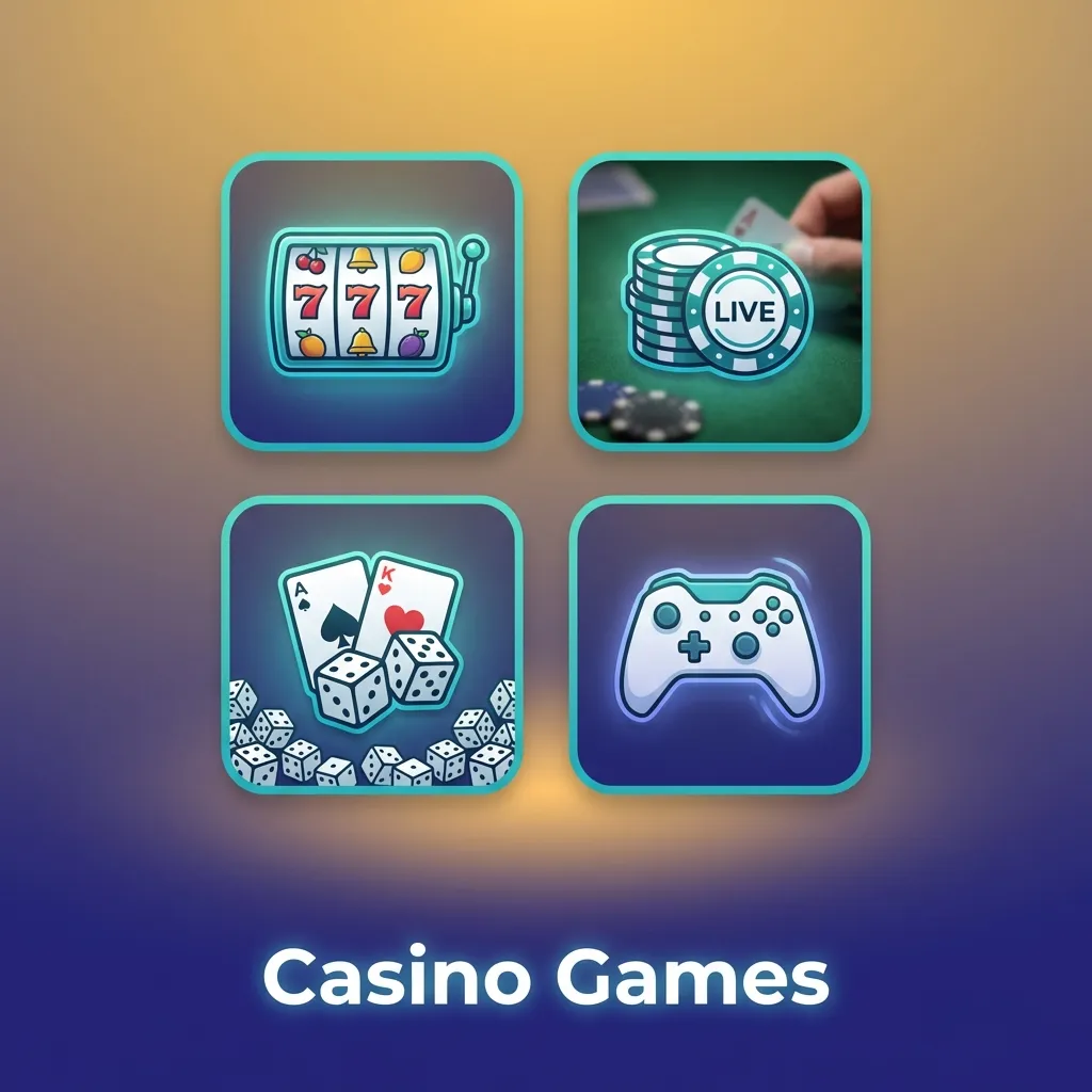 Casino gaming interface showing slots, Teen Patti, Andar Bahar, roulette, blackjack, and live dealer tables