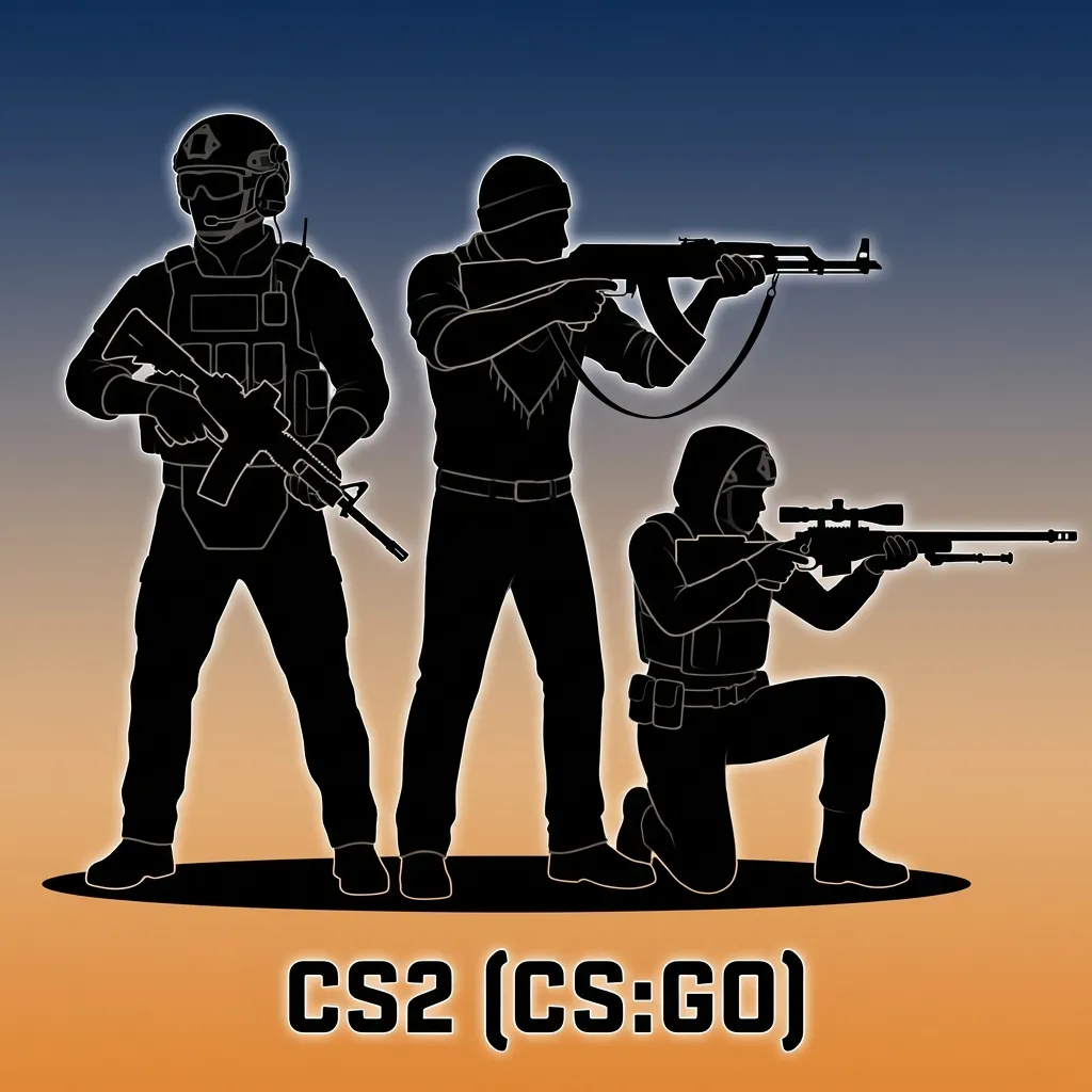 Counter-Strike 2 tactical FPS gameplay showing competitive team-based action with strategic shooting and coordination