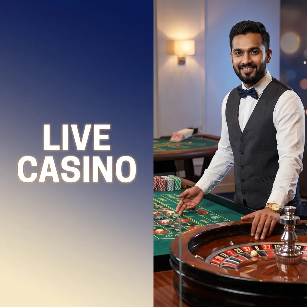 HD live casino games with real dealers hosting roulette, blackjack, baccarat, Teen Patti, and interactive game shows.