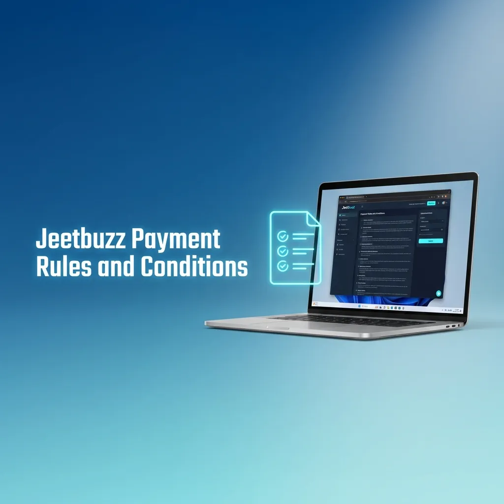 Jeetbuzz payment rules page showing verification, withdrawal limits, and transaction conditions for secure fund transfers.
