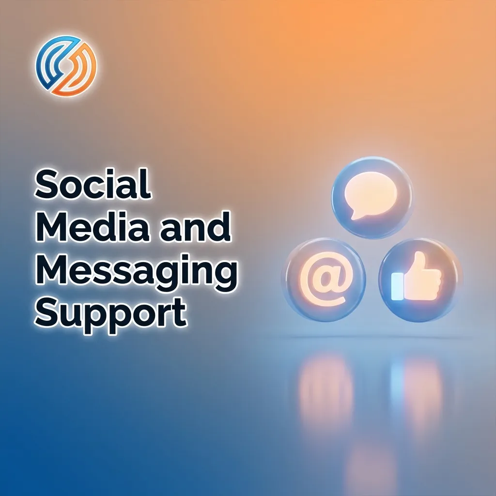 Customer support available via WhatsApp, Telegram, Facebook Messenger, and Twitter for quick inquiries and updates.