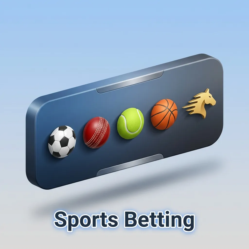 Sports betting platform showing 30+ sports including cricket, football, tennis, kabaddi, and esports with international events