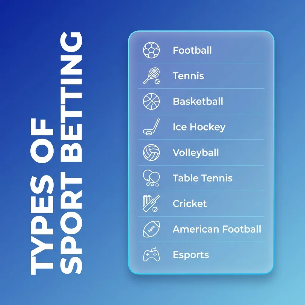Sports betting interface showing cricket, football, kabaddi, tennis, and basketball betting options with live odds