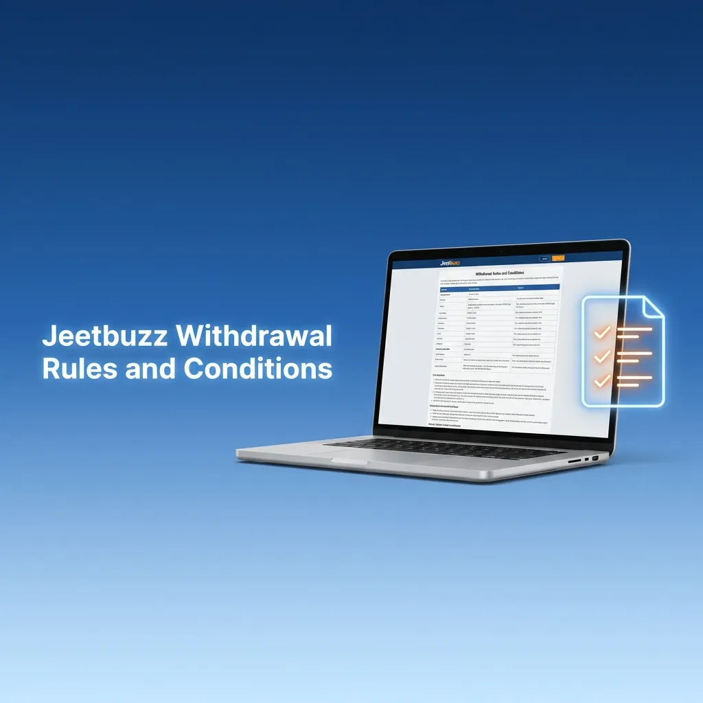 Jeetbuzz withdrawal guidelines including verification, wagering requirements, limits, and payment method rules for players