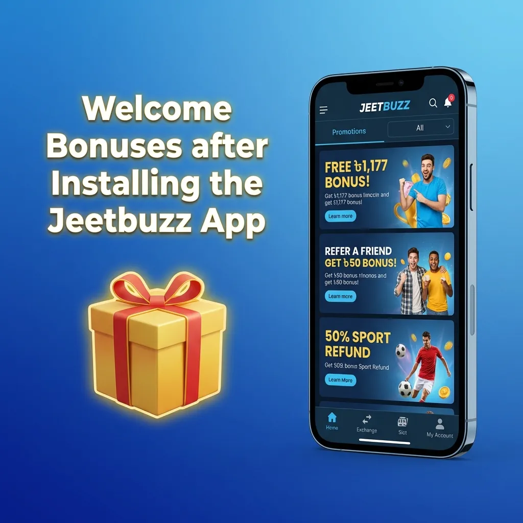 Jeetbuzz app welcome bonuses showing up to ৳1,60,000 for casino and sports betting with deposit offers and free spins
