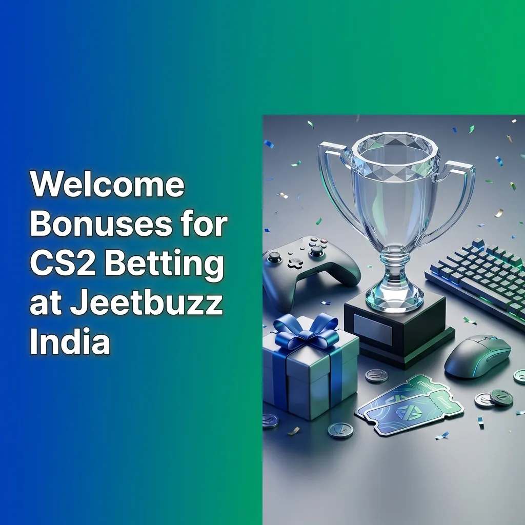 Jeetbuzz India welcome bonus for CS2 betting showing registration steps and deposit requirements for new players